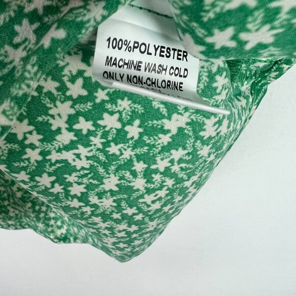 NWT Stitch Fix Papermoon Genevieve Flutter Sleeve Top Floral Green Size XL NEW - Picture 8 of 11